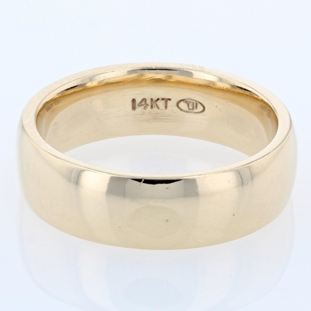 14K Yellow Gold Men's Comfort Wedding Band Ring by Tropical Jewelers Inc.